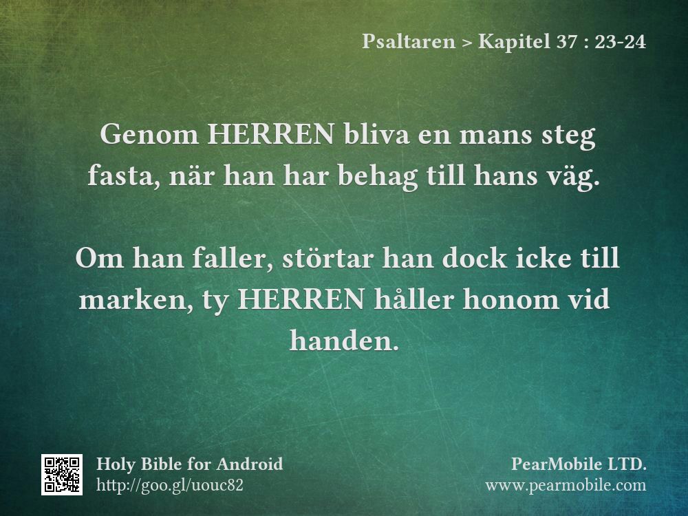 Psaltaren, Kapitel 37:23-24